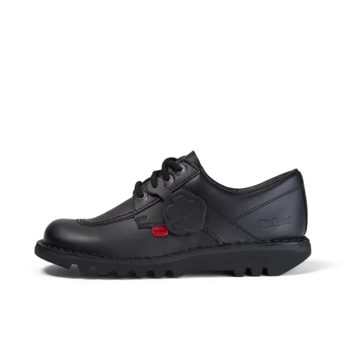 Kickers Kick Lo en cuir noir pour femme Kickers Kick Lo en cuir noir pour femme
