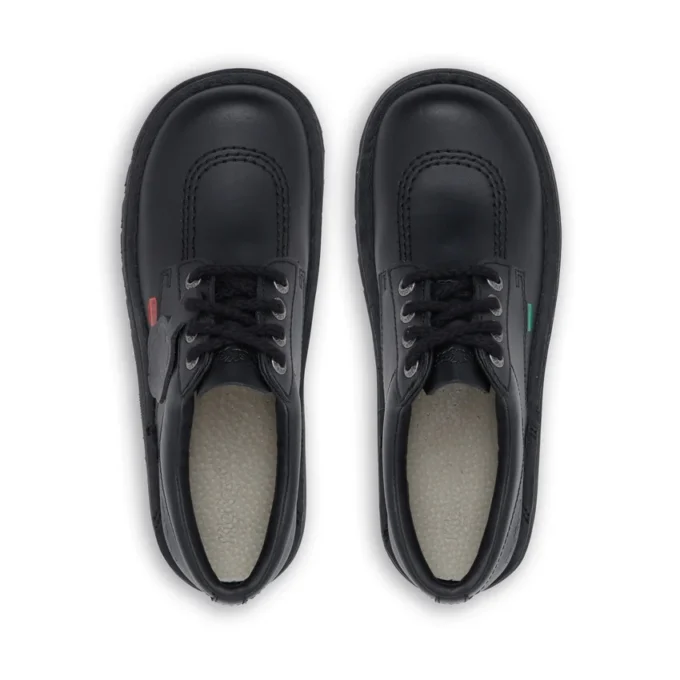 Kickers Kick Lo en cuir noir pour femme Kickers Kick Lo en cuir noir pour femme