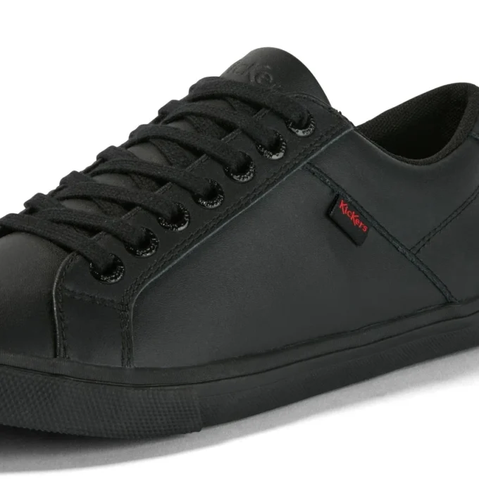 Kody Lo en cuir noir, unisexe pour enfants Kody Lo en cuir noir, unisexe pour enfants
