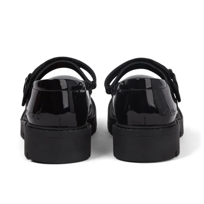 Kori Mj Doll en cuir verni noir pour filles Kori Mj Doll en cuir verni noir pour filles