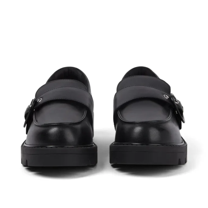 Kori Monk Strap en cuir noir pour femme Kori Monk Strap en cuir noir pour femme
