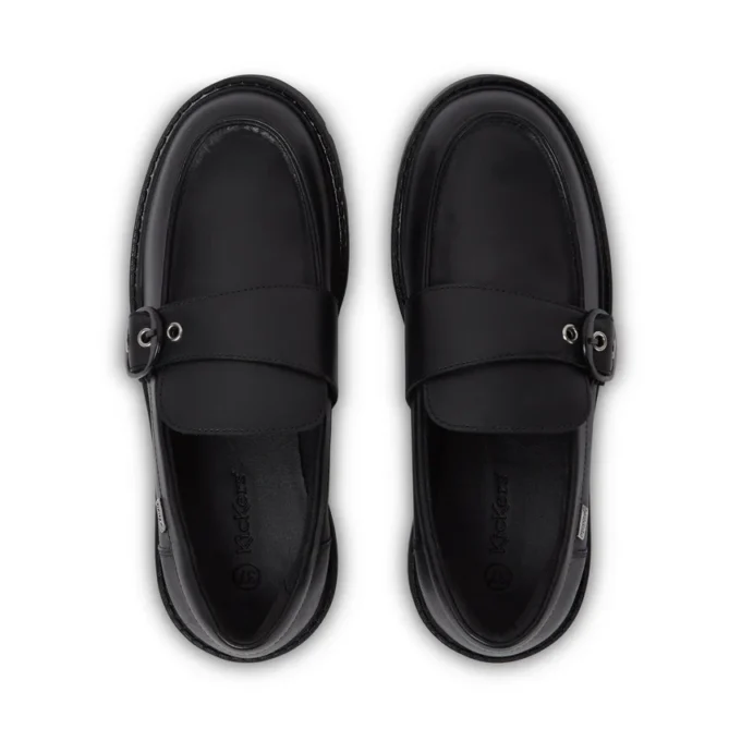 Kori Monk Strap en cuir noir pour femme Kori Monk Strap en cuir noir pour femme