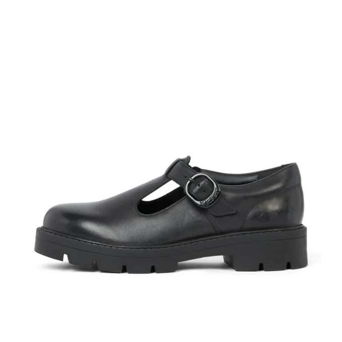 Kori T Bar en cuir noir pour femme adulte Kori T Bar en cuir noir pour femme adulte