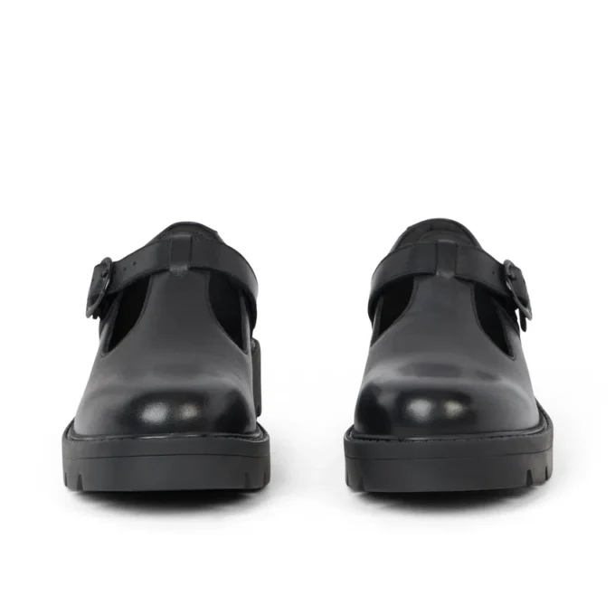 Kori T Bar en cuir noir pour femme adulte Kori T Bar en cuir noir pour femme adulte