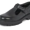 Kori T Bar en cuir noir pour femme adulte Kori T Bar en cuir noir pour femme adulte