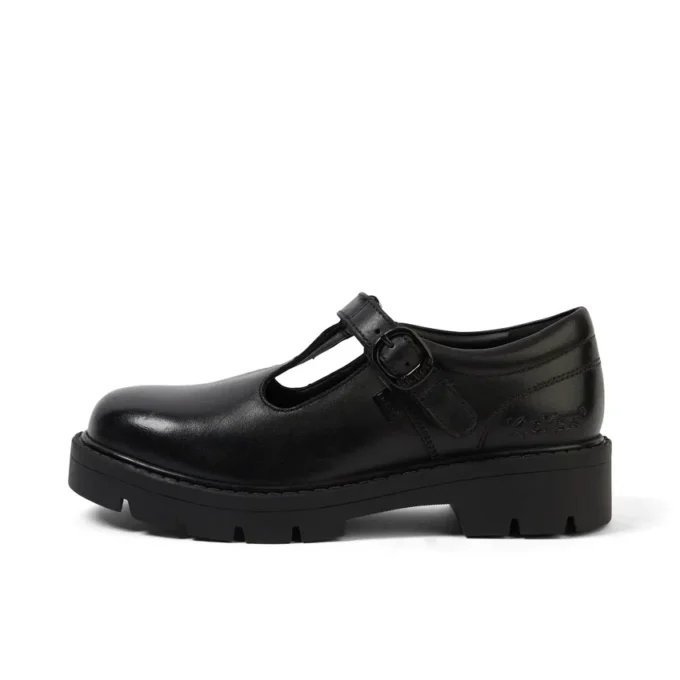 Kori T Bar en cuir noir pour filles