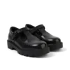 Kori T Bar en cuir noir pour filles