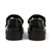 Kori T Bar en cuir noir pour filles