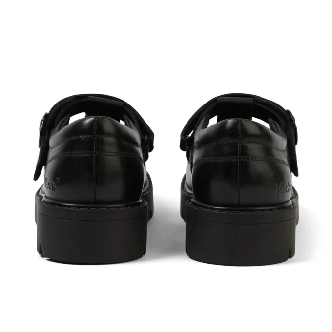 Kori T Bar en cuir noir pour filles