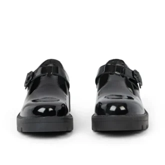 Kori T Bar en cuir verni noir pour femme