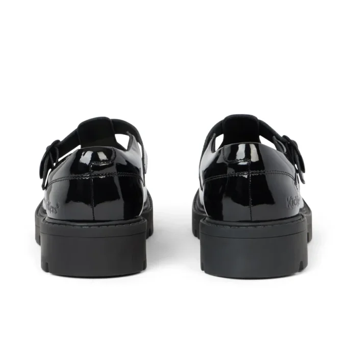 Kori T Bar en cuir verni noir pour femme Kori T Bar en cuir verni noir pour femme