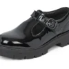 Kori T Bar en cuir verni noir pour femme Kori T Bar en cuir verni noir pour femme