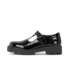 Kori T Bar en cuir verni noir pour filles