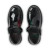 Kori T Bar en cuir verni noir pour filles