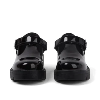 Kori T-bar en cuir verni noir pour jeunes filles