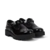 Kori T-bar en cuir verni noir pour jeunes filles Kori T-bar en cuir verni noir pour jeunes filles