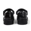 Kori T-bar en cuir verni noir pour jeunes filles Kori T-bar en cuir verni noir pour jeunes filles