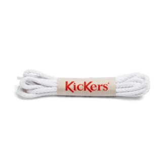Lacets en coton unisexes pour adultes, blancs