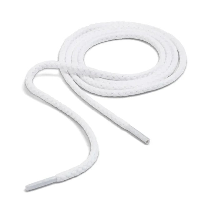 Lacets en coton unisexes pour adultes, blancs Lacets en coton unisexes pour adultes, blancs