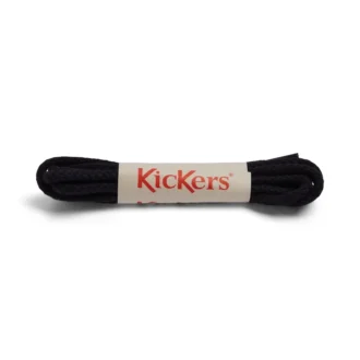 Lacets en coton unisexes pour adultes, noir