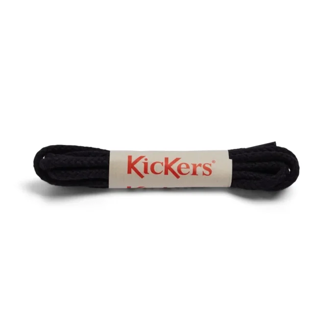Lacets en coton unisexes pour adultes, noir Lacets en coton unisexes pour adultes, noir