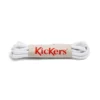 Lacets en coton unisexes pour enfants Blanc