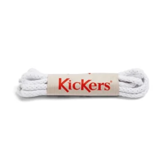 Lacets en coton unisexes pour enfants Blanc
