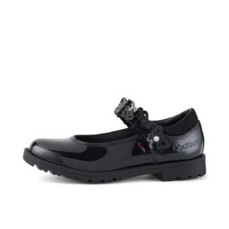 Lachly Butterfly MJ en cuir verni noir pour filles
