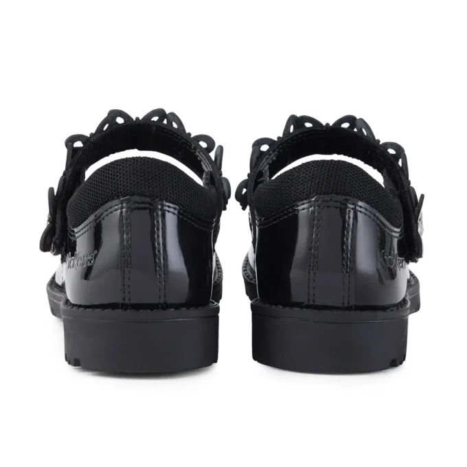 Lachly Butterfly MJ en cuir verni noir pour filles Lachly Butterfly MJ en cuir verni noir pour filles