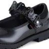 Lachly Butterfly MJ en cuir verni noir pour filles Lachly Butterfly MJ en cuir verni noir pour filles