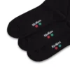 Lot de 3 paires de chaussettes unisexes pour adultes « Everyday Crew » – Noir Lot de 3 paires de chaussettes unisexes pour adultes « Everyday Crew » – Noir