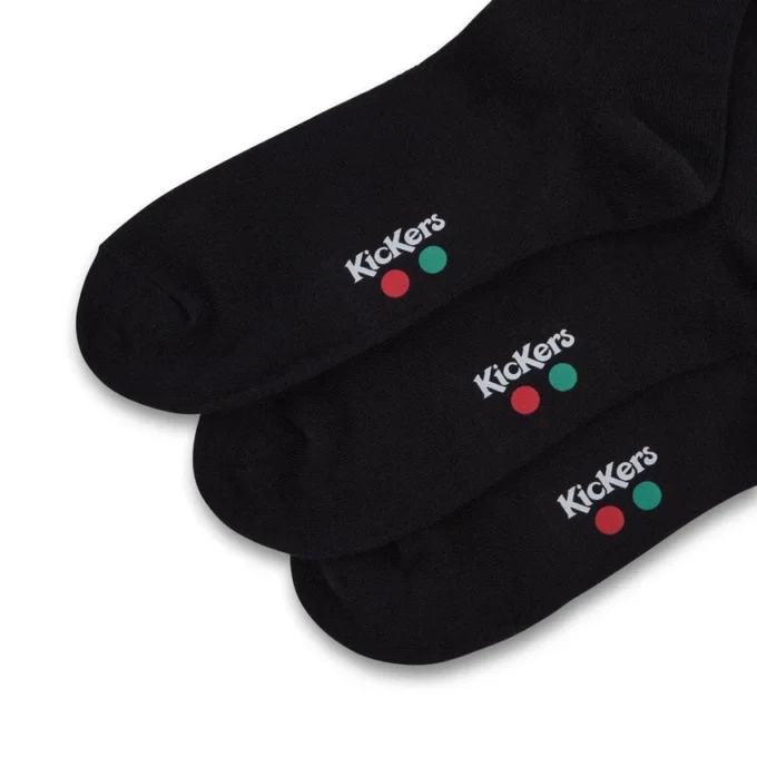 Lot de 3 paires de chaussettes unisexes pour adultes « Everyday Crew » – Noir Lot de 3 paires de chaussettes unisexes pour adultes « Everyday Crew » – Noir