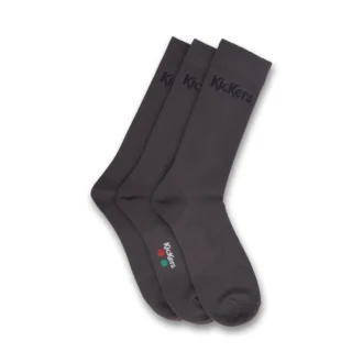 Lot de 3 paires de chaussettes unisexes pour adultes, gris