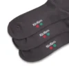 Lot de 3 paires de chaussettes unisexes pour adultes, gris Lot de 3 paires de chaussettes unisexes pour adultes, gris