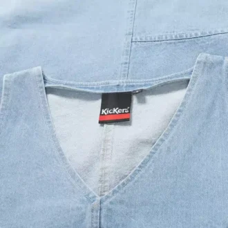 Mini-robe en denim classique Kickers pour femme adulte, bleue