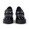 Mocassins Edie pour femme en cuir verni noir Mocassins Edie pour femme en cuir verni noir