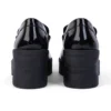 Mocassins Edie pour femme en cuir verni noir Mocassins Edie pour femme en cuir verni noir