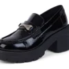 Mocassins Edie pour femme en cuir verni noir Mocassins Edie pour femme en cuir verni noir