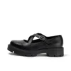 Mocassins Kori MJ Cross pour jeunes filles en cuir verni noir Mocassins Kori MJ Cross pour jeunes filles en cuir verni noir