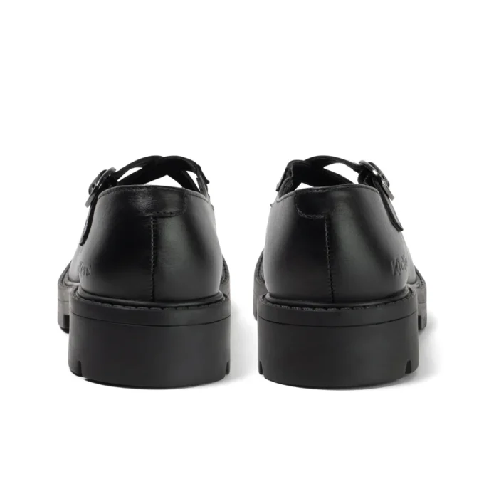 Mocassins Kori MJ Cross pour jeunes filles en cuir verni noir Mocassins Kori MJ Cross pour jeunes filles en cuir verni noir