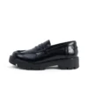 Mocassins Kori pour femme adulte en cuir noir à rivets Mocassins Kori pour femme adulte en cuir noir à rivets