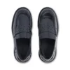 Mocassins Kori pour femme adulte en cuir noir à rivets Mocassins Kori pour femme adulte en cuir noir à rivets