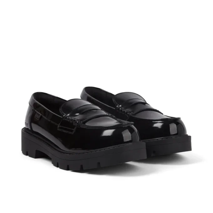 Mocassins Kori pour femme adulte en cuir verni noir Mocassins Kori pour femme adulte en cuir verni noir