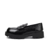 Mocassins Kori pour femme en cuir croco noir Mocassins Kori pour femme en cuir croco noir