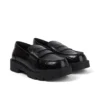 Mocassins Kori pour femme en cuir croco noir Mocassins Kori pour femme en cuir croco noir