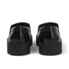 Mocassins Kori pour femme en cuir croco noir Mocassins Kori pour femme en cuir croco noir