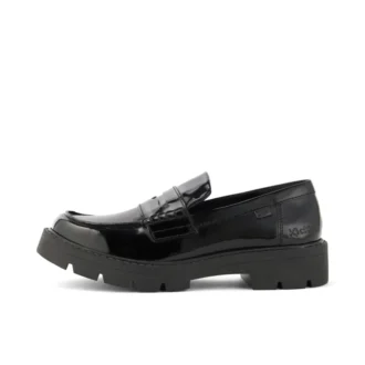 Mocassins Kori pour femmes adultes en cuir noir