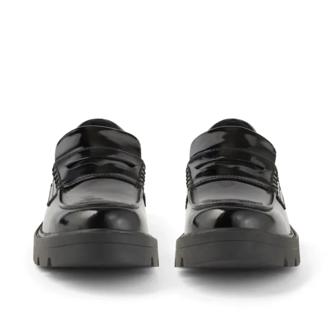 Mocassins Kori pour femmes adultes en cuir noir Mocassins Kori pour femmes adultes en cuir noir
