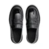 Mocassins Kori pour femmes adultes en cuir noir Mocassins Kori pour femmes adultes en cuir noir