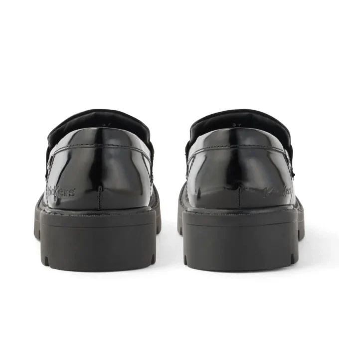 Mocassins Kori pour femmes adultes en cuir noir Mocassins Kori pour femmes adultes en cuir noir
